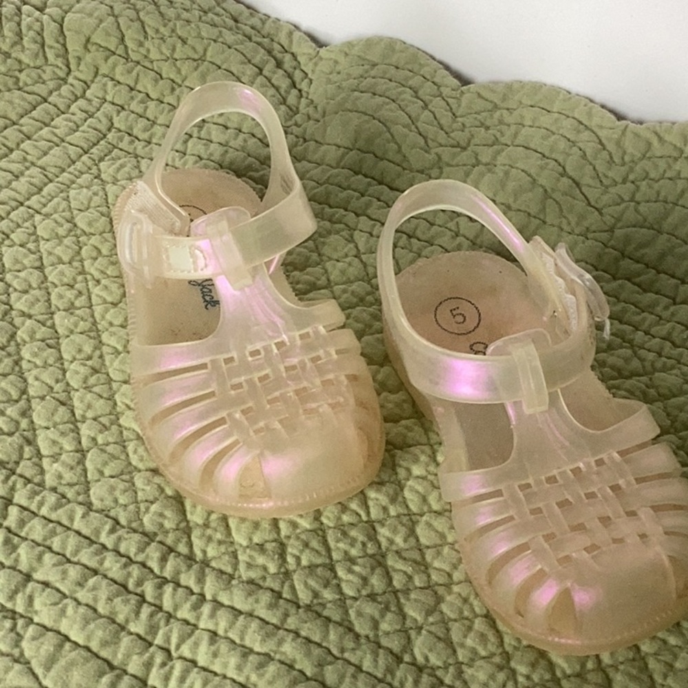 Cat & Jack Toddler Girls Jelly Sandals 5